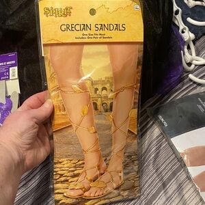 Spirit Gold Grecian Lace-Up Women's Sandals